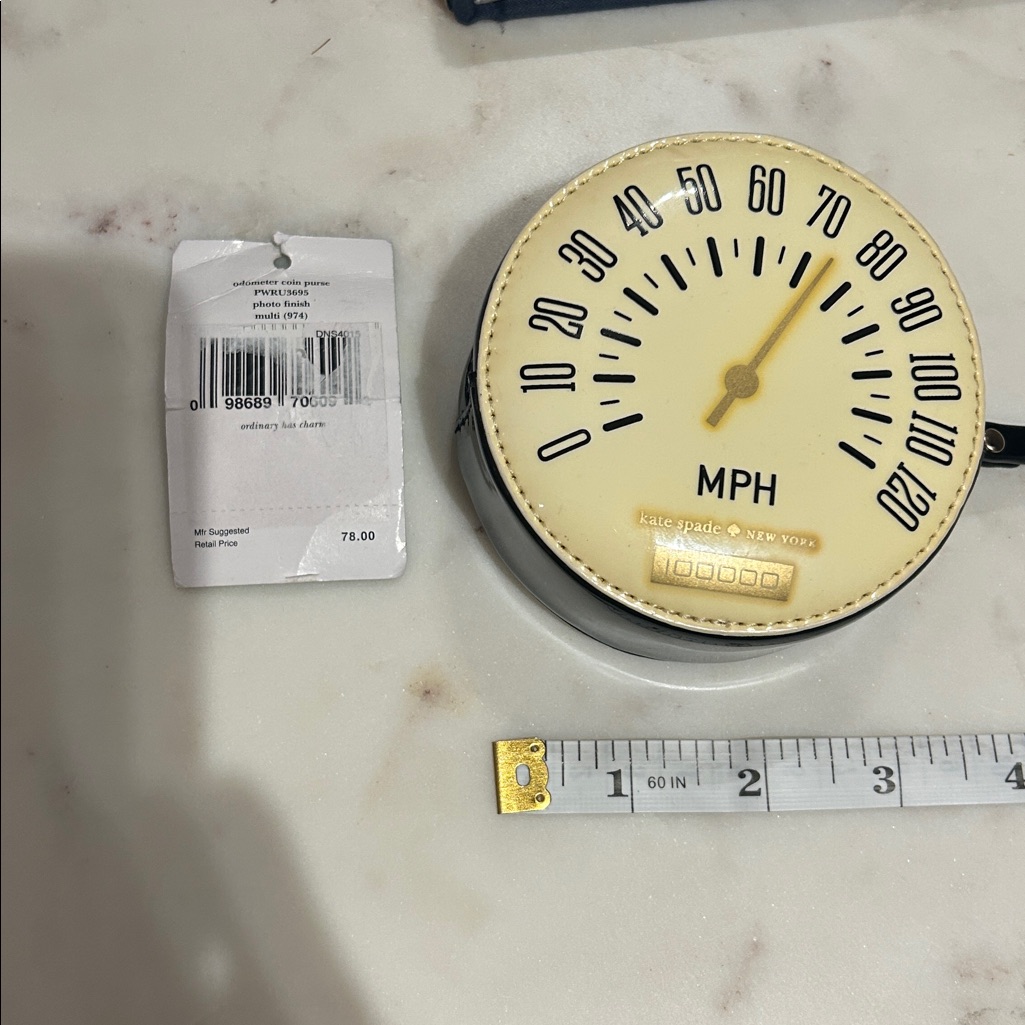 Kate Spade Rare Odometer Coin Purse Rare Collectible With Tag